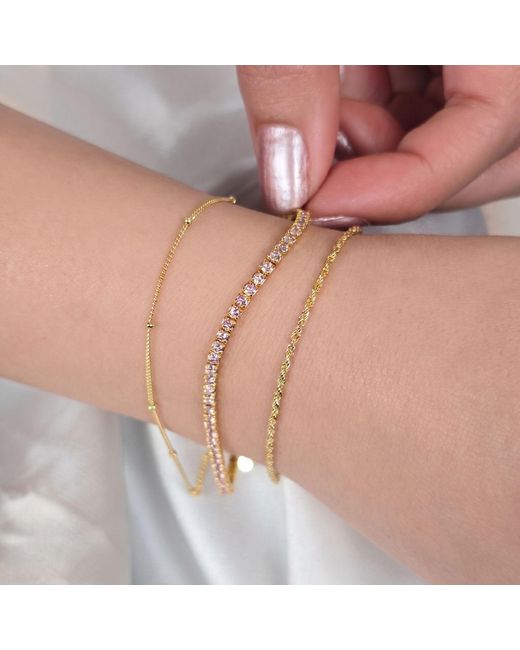 Harfi Metallic Tourmaline October Birthstone Tennis Bracelet