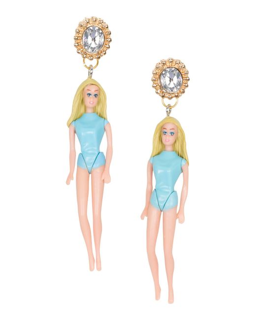 Meghan Fabulous Blue Malibu Barbie Earrings
