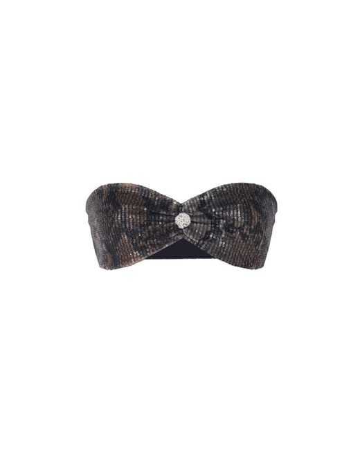 No'design Black Caterina Strapless Bustier