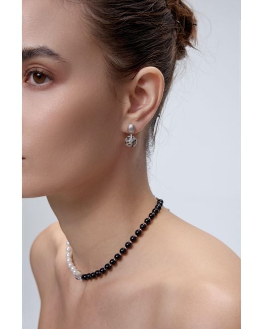 Freqnc Atelier Metallic Orphic Egg Earrings