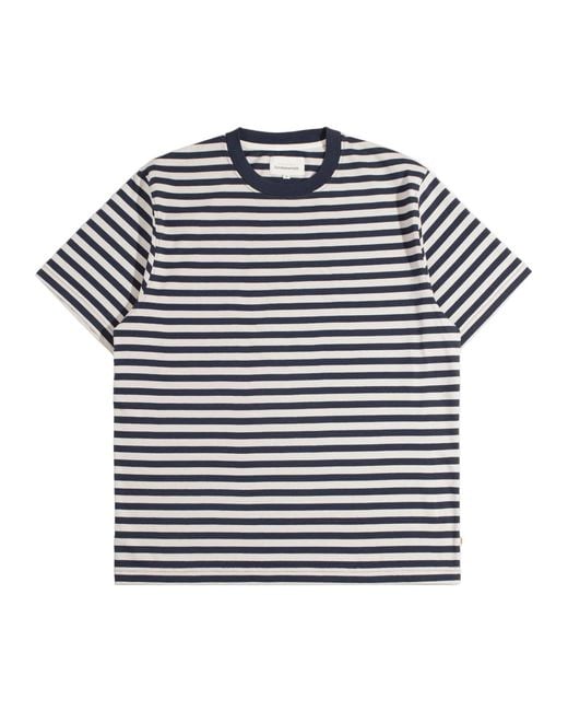 Far Afield Blue Ringer Stripe T-Shirt for men