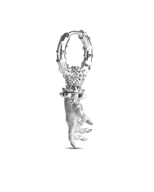 Kasun Metallic Hand Of The Protector Earrings for men