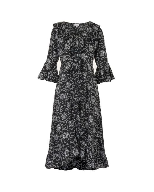 At Last Black Felicity Midi Dress