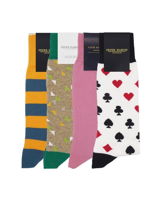 Peper Harow - Made in England Multicolor Socks Bundle for men
