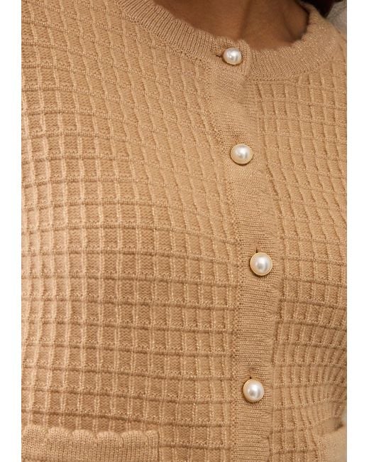 Loop Cashmere Natural Neutrals Crew Neck Cardigan