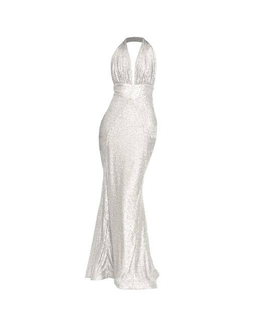 Angelika Jozefczyk White Monroe Evening Gown