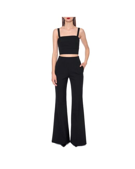 AGGI by HALEWSKI Black Lili Moonless Night Crop Top