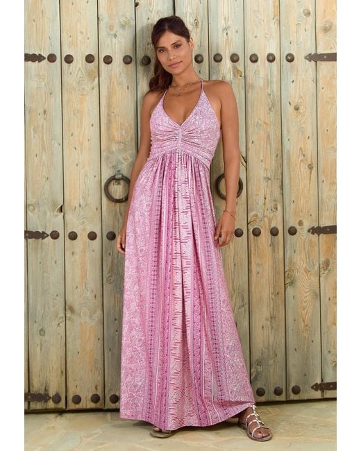 Chic by Lirette Pink Halter Dress Guna