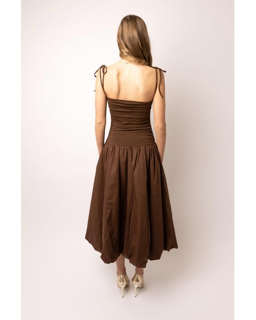 Amy Lynn Brown Alexa Chocolate Puffball Dress