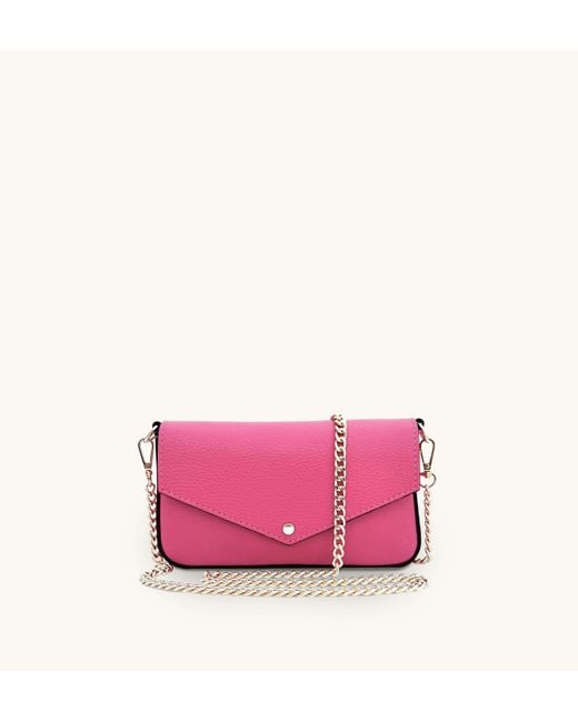 Apatchy London Pink The Munro Barbie Leather Shoulder Bag