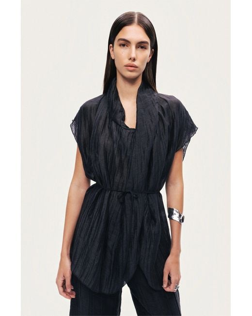 Nocturne Black Belted Vest