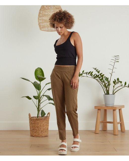 Known Supply Green Organic Cotton Mid Rise Pants