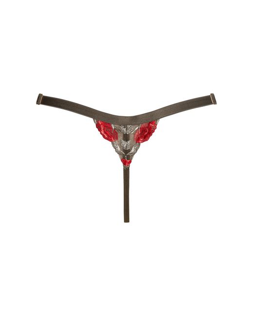 BonBon Lingerie Green Roses G-String
