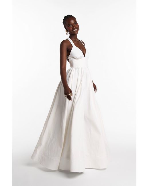 Ofuure White Adele Maxi Dress