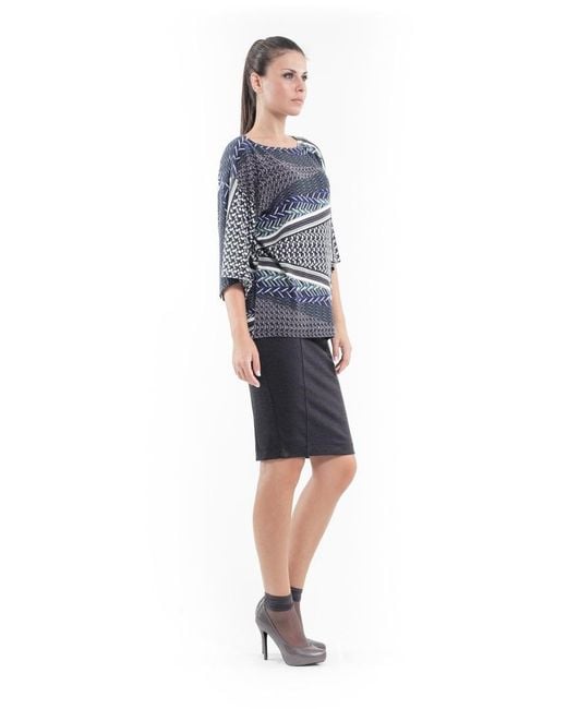 Conquista Blue Wide Sleeved Top