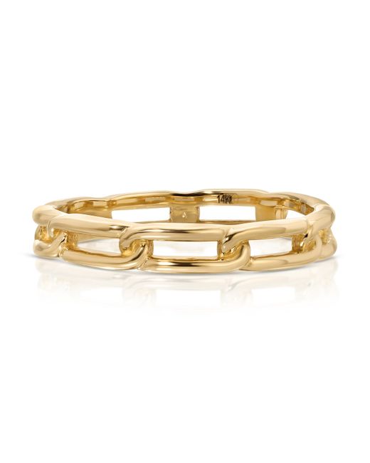 Maya Brenner Metallic Link Ring