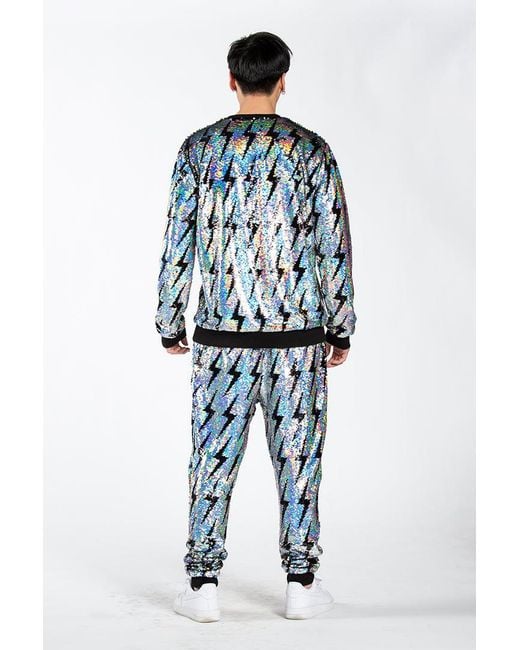 Any Old Iron Black Iridescent Frightening Lightning Sweatshirt for men
