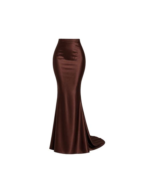 OSCARMORRIS Brown Marlène Skirt