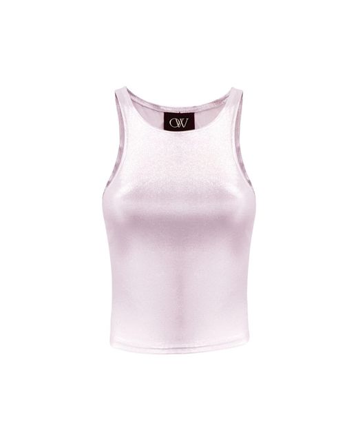 OW Collection Pink Nina Sleeveless Top