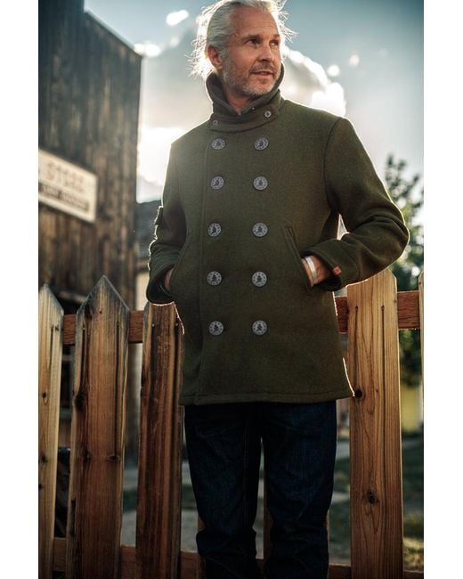 &SONS Trading Co Green Andsons Boardwalk Peacoat Army for men