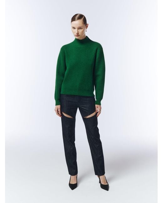 Sour Figs Green Button Shoulder Jumper