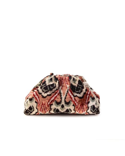 SJW BAGS LONDON Red Victoria Ikat Pouch Bag