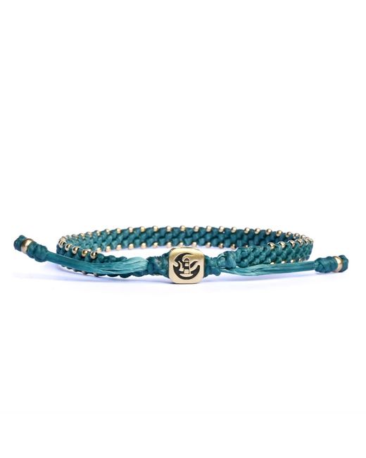 Harbour Uk Blue Urban Bronze Rope Bracelet for men