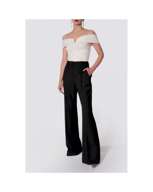 AGGI by HALEWSKI White Mia Pearl Off Shoulder Top