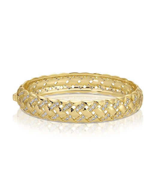 Native Gem Metallic Raffia Sparkle Bangle