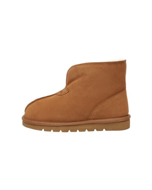 EverAu Australia Brown Owl Ankle Boots