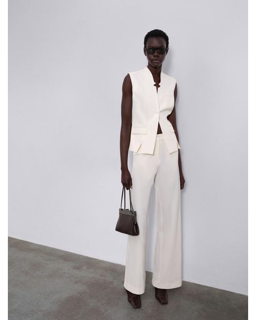 Sélone White Lora Tailored Vest
