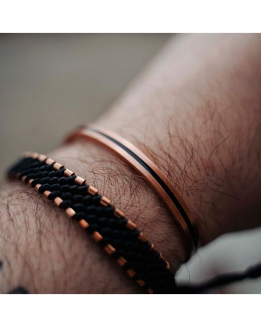 Harbour Uk Blue Hampton Connection Copper Rope Bracelet for men