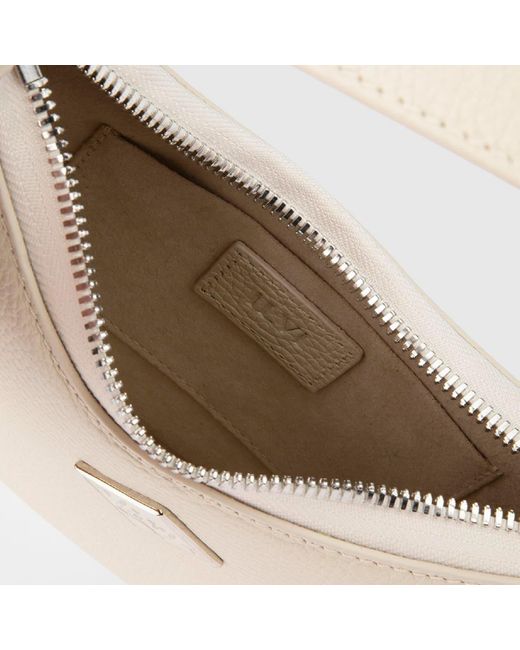 Ilvi White Neutrals Sindire Cream Floater Leather Shoulder Bag