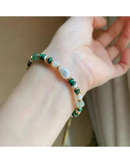Angel Barocco Metallic Beaded Baroque Pearl Bracelet