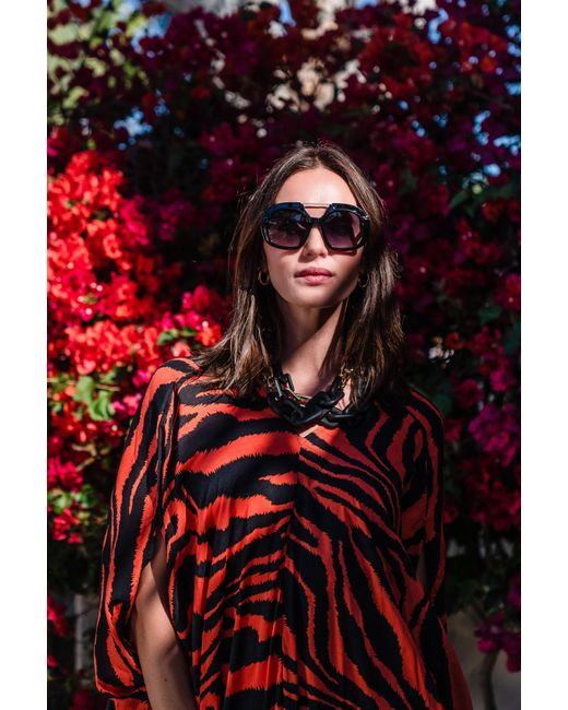 Jennafer Grace Red Tigress Caftan