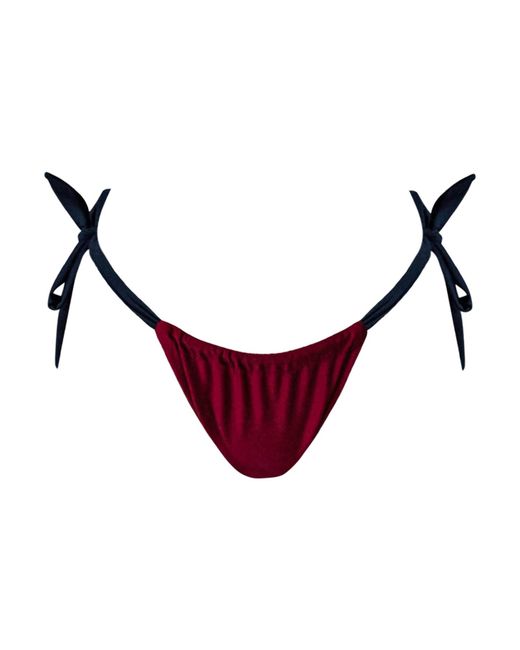 IVY SWIMWEAR Red Terra Criss Cross Bikini Bottoms