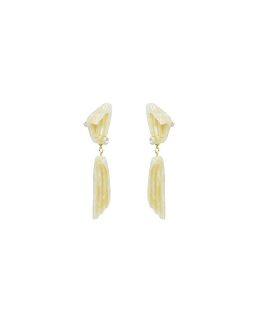 Gissa Bicalho Metallic Handmade Earring Gravel Nacre