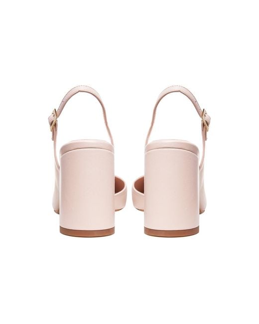Ginissima Pink Neutrals Coco Slingback Shoes
