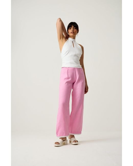 Imaura Pink Beyond The Wallflower Trousers