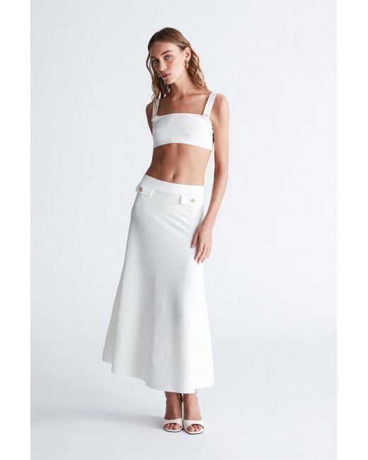 Peraluna White Elizabeth Knit Bralette