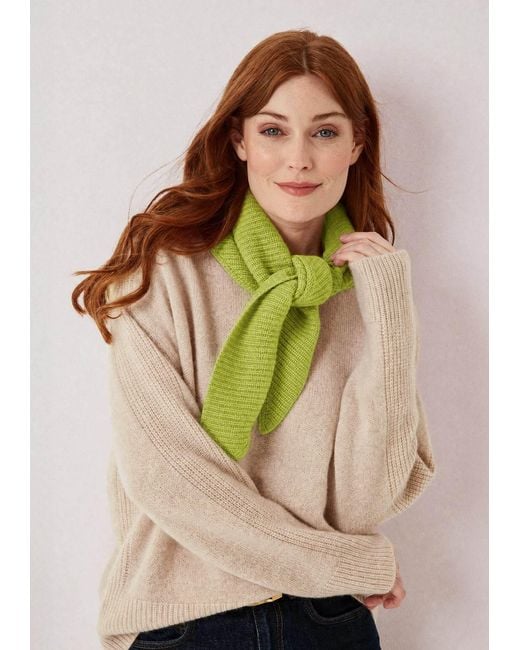 Loop Cashmere Yellow Cashmere Triangle Scarf