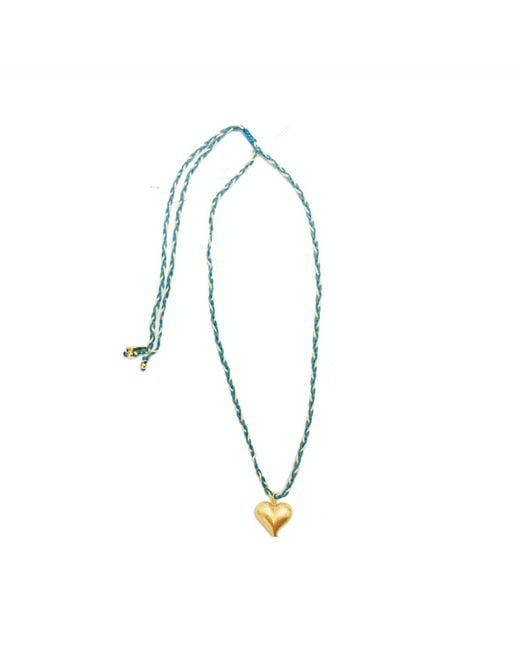 Adriana Pappas Designs Blue Heart Of Necklace