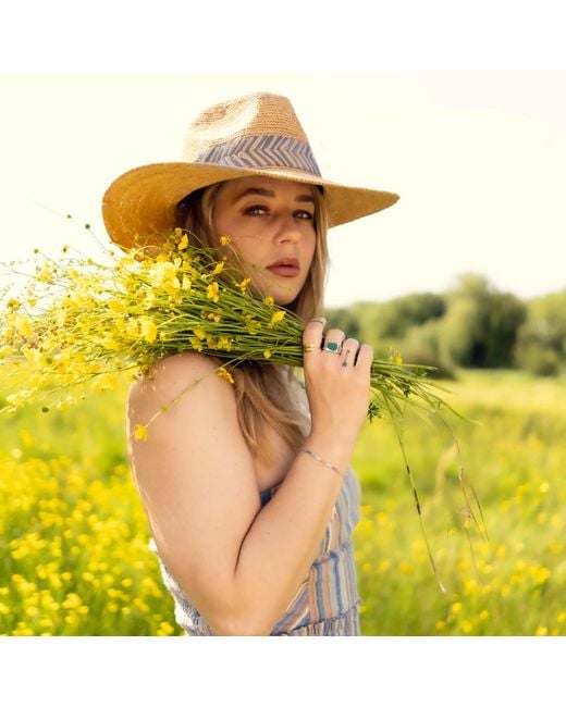 Shaded the Label Neutrals Willowmere Natural Bleached Straw Fedora Hat