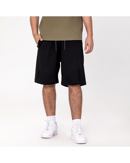 Smart and Joy Black Shorts With Decorative Strings for men