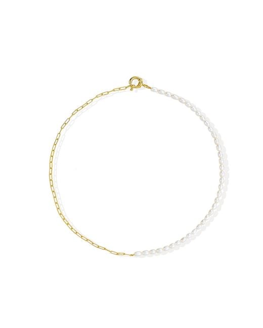 Lait & Lune Metallic Sonette Pearl Necklace