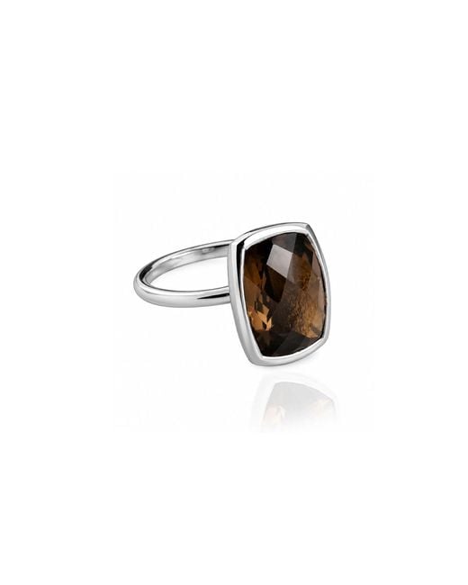 The Jewellery Store London Brown Desert Earth Quartz Ring