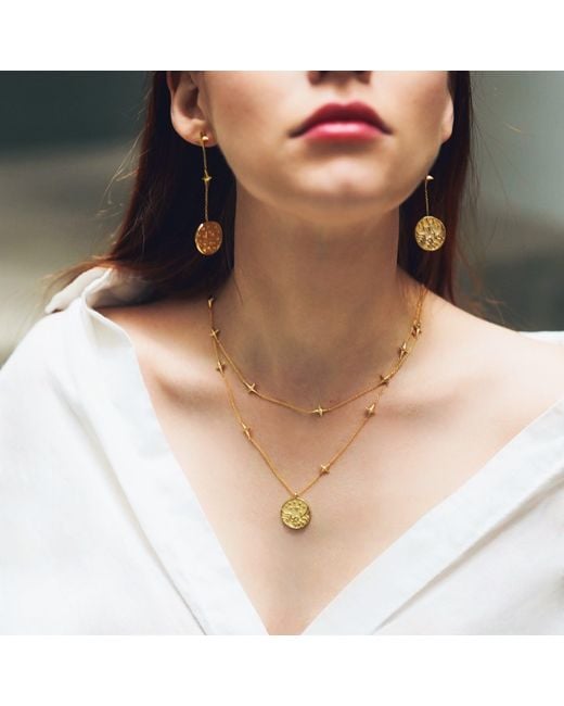 Aurozia Metallic Tarot The Star Layered Necklaces