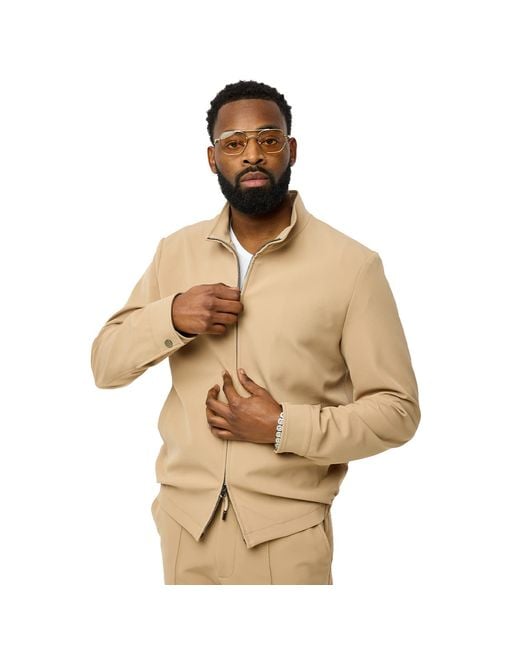 DAVID WEJ Natural Ashford Relaxed Drawstring Trouser for men