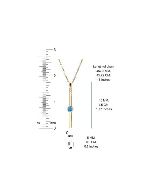 Gold & Honey Metallic Bar Pendant Necklace