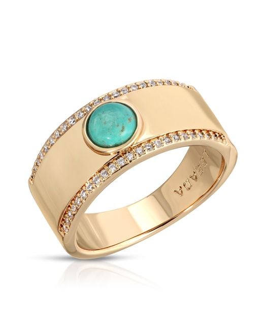 Leeada Jewelry Metallic Fortuna Cigar Ring